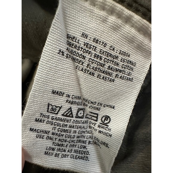 Anthropologie Womens Camo Cropped Flare Pants 32 Utility Pockets Green - Picture 13 of 13